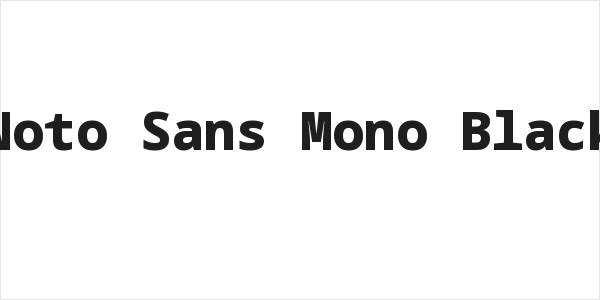 Noto Sans Mono Black Logo