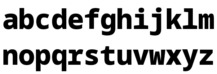 Noto Sans Mono Black Font LOWERCASE