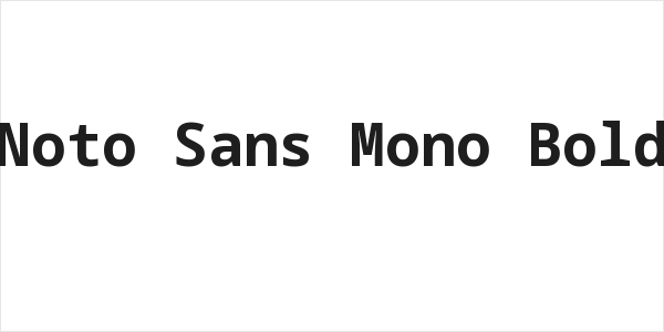 Noto Sans Mono Bold Logo