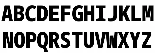 Noto Sans Mono Condensed Black Polices MAJUSCULES