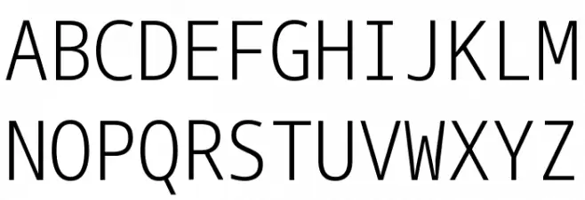 Noto Sans Mono Condensed Light Polices MAJUSCULES