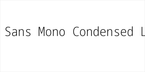 Noto Sans Mono Condensed Light Logo