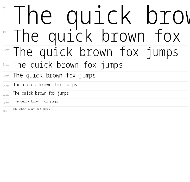 Noto Sans Mono Condensed Light Waterfall