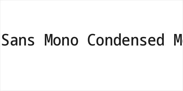 Noto Sans Mono Condensed Medium Logo