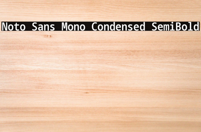 noto sans mono noto sans mono