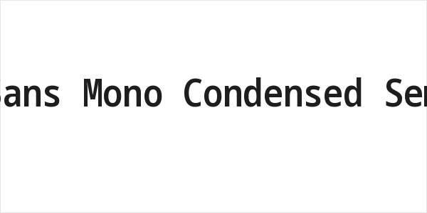 Noto Sans Mono Condensed SemiBold Logo
