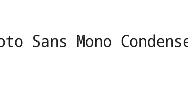 Noto Sans Mono Condensed Logo