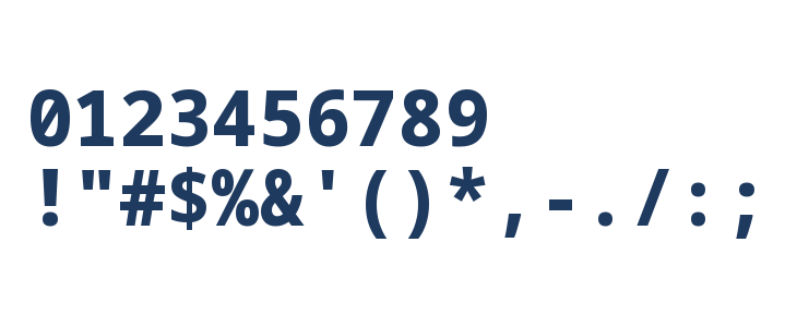 Noto Sans Mono ExtraBold Other Characters