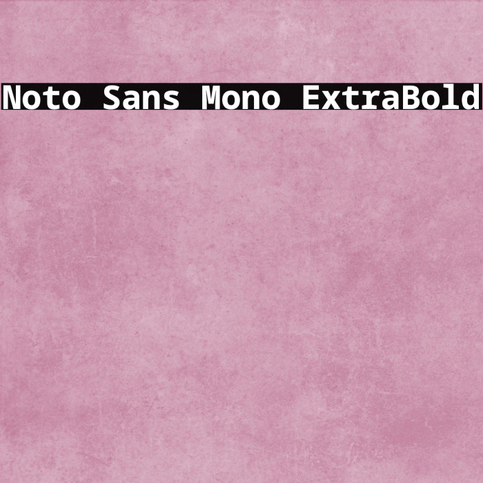 noto sans mono