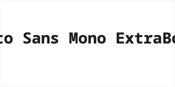 Noto Sans Mono ExtraBold Logo