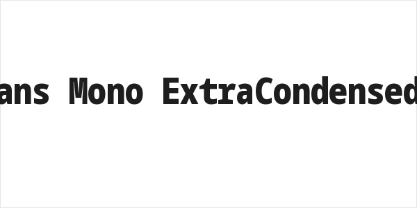 Noto Sans Mono ExtraCondensed Black Logo