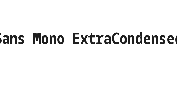 Noto Sans Mono ExtraCondensed Bold Logo