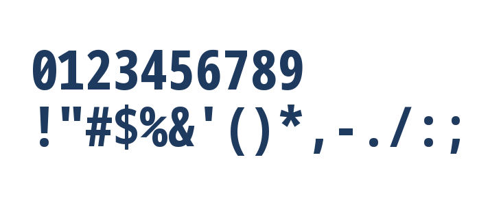 Noto Sans Mono ExtraCondensed ExtraBold Other Characters