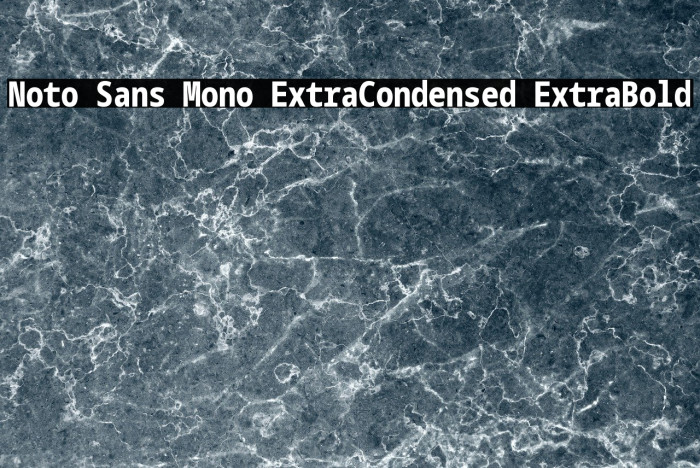Noto Sans Mono ExtraCondensed ExtraBold Example 1