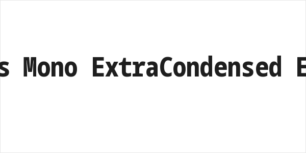 Noto Sans Mono ExtraCondensed ExtraBold Logo