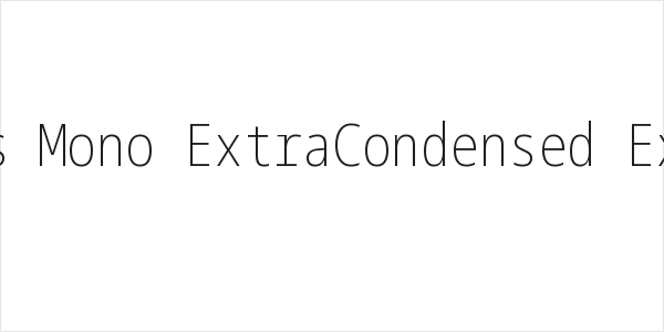 Noto Sans Mono ExtraCondensed ExtraLight Logo