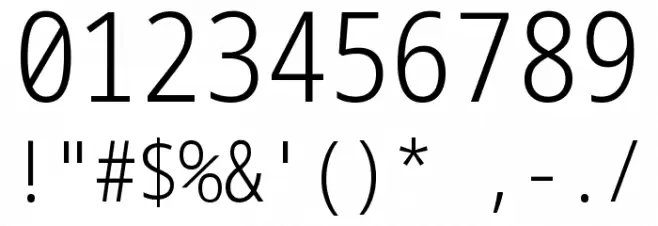 Noto Sans Mono ExtraCondensed Light Font OTHER CHARS