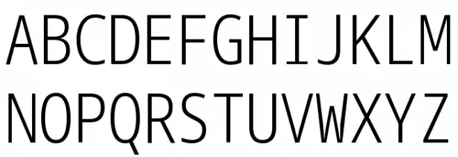 Noto Sans Mono ExtraCondensed Light Шрифта ВЕРХНИЙ