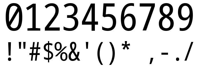 Noto Sans Mono ExtraCondensed Font OTHER CHARS
