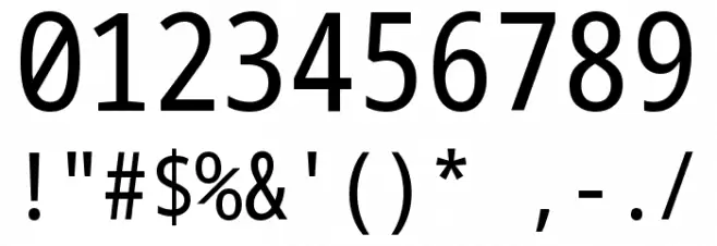 Noto Sans Mono ExtraCondensed Font OTHER CHARS