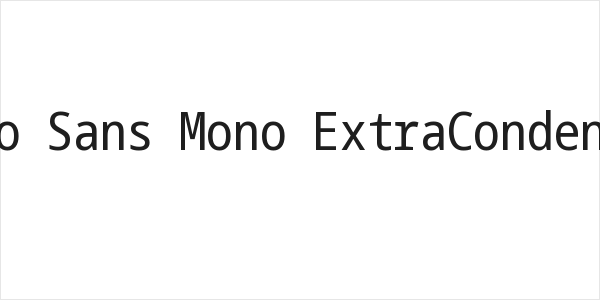 Noto Sans Mono ExtraCondensed Logo