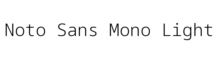 Noto Sans Mono Light Font 