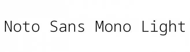 Noto Sans Mono Light  font caratteri gratis