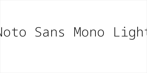 Noto Sans Mono Light Logo