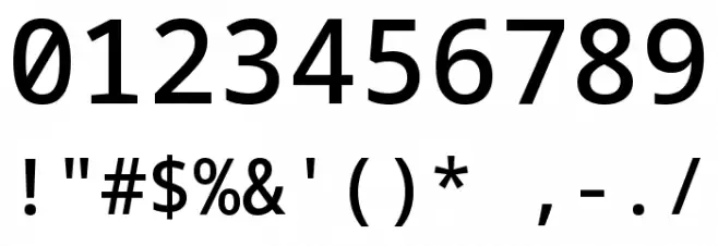 Noto Sans Mono Medium Font OTHER CHARS