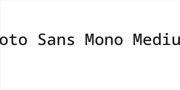 Noto Sans Mono Medium Logo