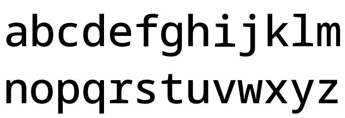 Noto Sans Mono Medium Font LOWERCASE