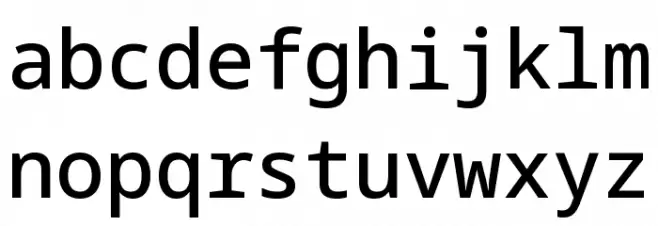 Noto Sans Mono Medium 字体 小写