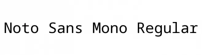 Noto Sans Mono Regular  Скачать бесплатные шрифты