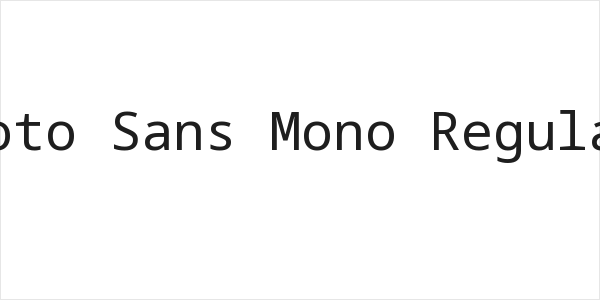 Noto Sans Mono Regular Logo