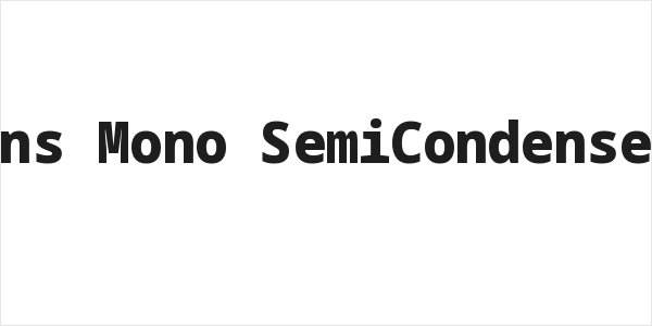 Noto Sans Mono SemiCondensed Black Logo