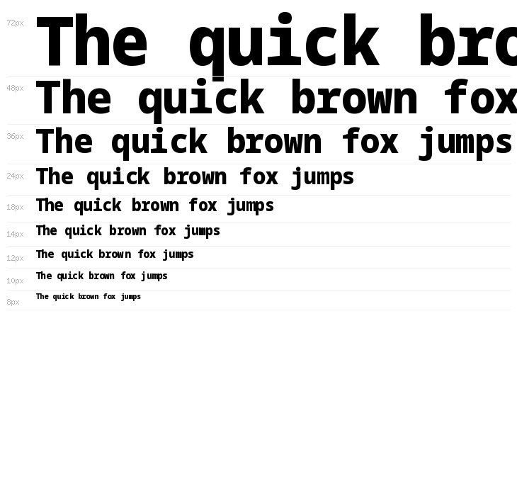 Noto Sans Mono SemiCondensed Black Waterfall