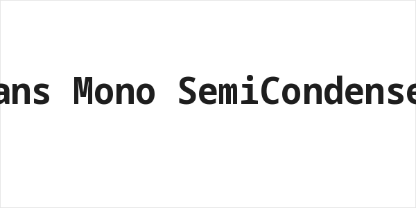 Noto Sans Mono SemiCondensed Bold Logo
