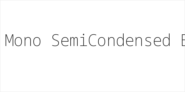Noto Sans Mono SemiCondensed ExtraLight Logo