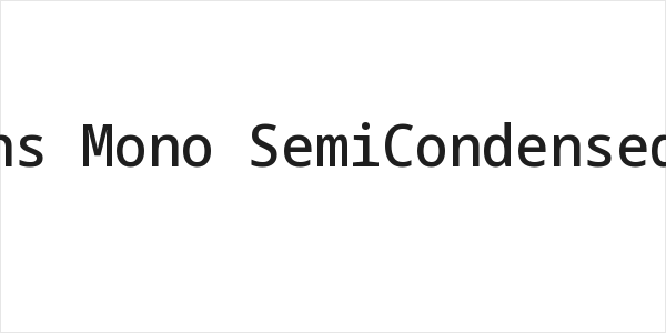 Noto Sans Mono SemiCondensed Medium Logo