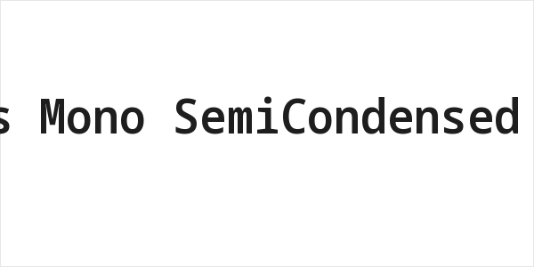 Noto Sans Mono SemiCondensed SemiBold Logo
