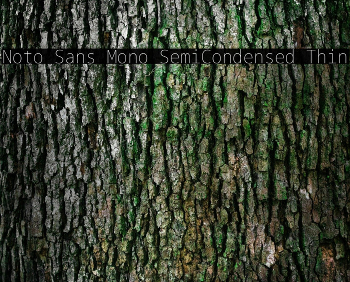 Noto Sans Mono SemiCondensed Thin Fonte examples