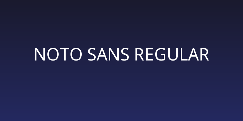 Noto Sans Regular Social Header