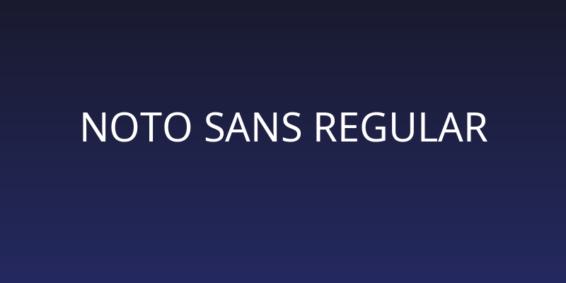 Noto Sans Regular Social Header