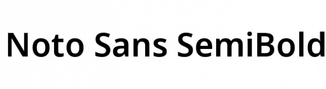 Noto Sans SemiBold  नि: शुल्क फ़ॉन्ट्स डाउनलोड