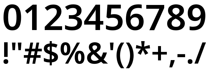 Noto Sans SemiBold Font OTHER CHARS