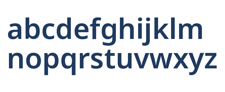 Noto Sans SemiBold Lowercase