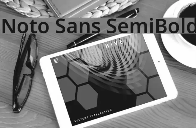 Noto Sans SemiBold Font examples