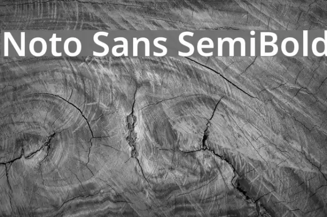 Noto Sans SemiBold Font examples