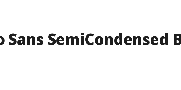 Noto Sans SemiCondensed Black Logo