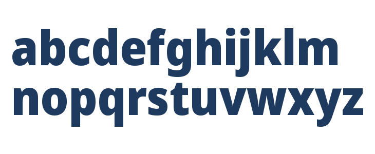 Noto Sans SemiCondensed Black Lowercase